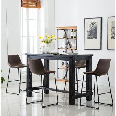 Telsha 5 - Piece Bar Height Dining Set by Latitude Run
