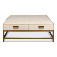 Shagreen Gideon 4 Legs Coffee Table with Storage by Sarreid Ltd