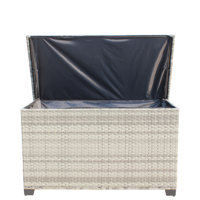 Large Capacity Wicker Patio Storage Box by ROKAWO