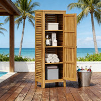 Outdoor Solid Wood Deck Box by ROKAWO