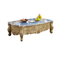 European-style Solid Wood Carved Coffee Table Coffee Table by Romero