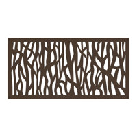 2 ft. x 4 ft. Sprig Umber Decorative Screen Panel by Freestyle