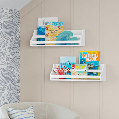 RiverRidge Kids Book Nook Toddler Bookshelf Set for Living Room and Playroom Storage - 2pc- White by RiverRidge Home