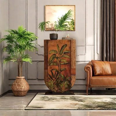 Walnut Frame Cabinet with Premium Hardware Handles by Ruthber Solutions