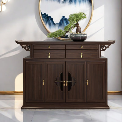 Chinese Style Solid Wood Sideboard by Ruthber Solutions