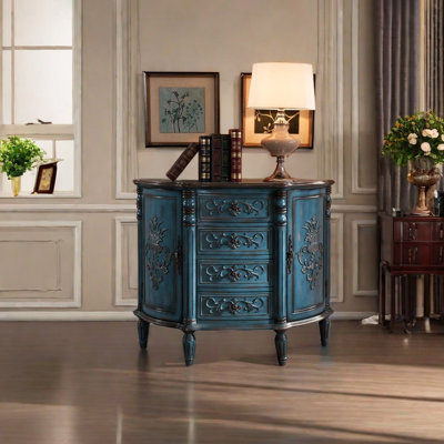 European Style Half-Round Storage Accent Cabinet by Ruthber Solutions