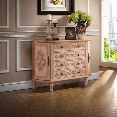 European Style Half-Round Storage Accent Cabinet by Ruthber Solutions