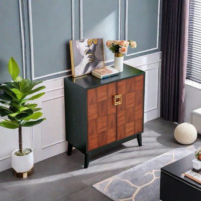 Elegantly decorated multi-purpose accent cabinet by Ruthber Solutions