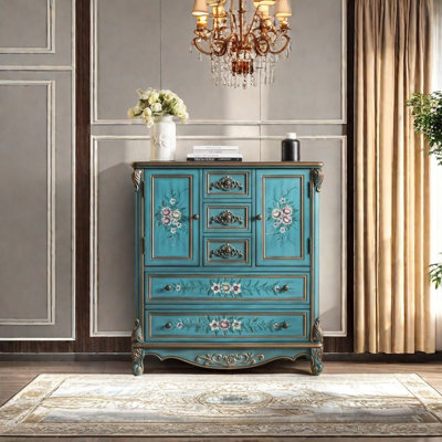 Retro multi-functional painted accent cabinet by Ruthber Solutions