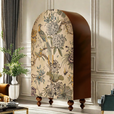 Arched Armoire Cabinet with Shelves &Art Doors by Ruthber Solutions