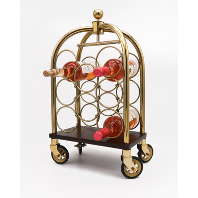 Luggage Wine Bar Cart by Godinger Silver Art Co