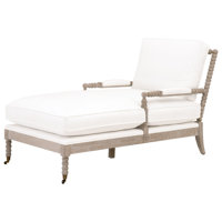 Chaddrick Stitch Hand Round Arms Down Feather Chaise Lounge by Rosalind Wheeler