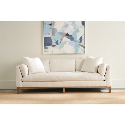Boden 99" Square Arm Sofa with Reversible Cushions by Rowe Furniture