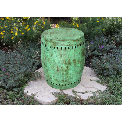 Multiple Purpose Hand Tooled Shaped 17" H x 11" W x 11" D Metal Stool by Saffron Fabs