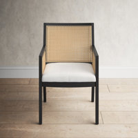 Aurora Linen Arm Chair in Beige by Birch Lane