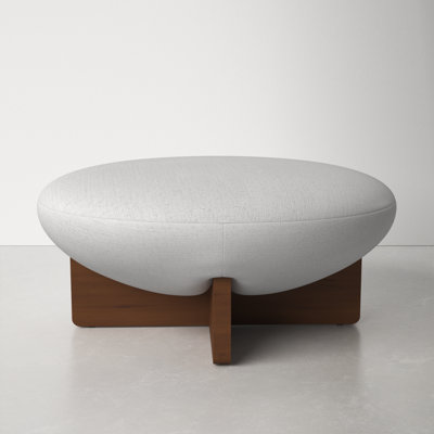 Desta 38.6" Wide Round Standard Ottoman by AllModern