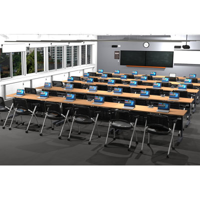 30 Person Training Meeting Seminar 15 Piece Tables Set by TeamWORK Tables