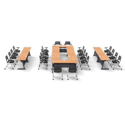 20 Person Training Meeting Seminar Tables Set by TeamWORK Tables