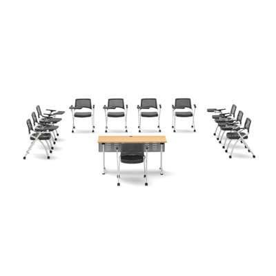 Classroom Training Table and Chair Set with Modesty Panel by Team Tables