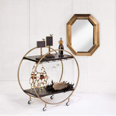 Kiesel Retro Rolling Bar Cart by Mercer41