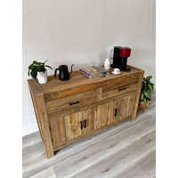 Recycled Teak Console Table W Drawers by Spencer Abbadie woodcrafts
