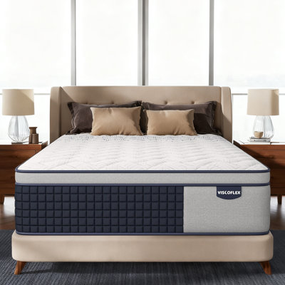 10"/12"/14" Medium Firm 6-Layer Hybrid Mattress with Pocketed Coils & Dual-Zone Support - Memory Foam, Fiberglass-Free - CertiPUR-US/OEKO-TEX Certifie by Alwyn Home