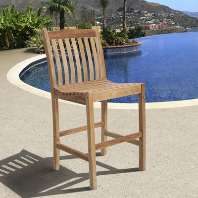 Marsily 28" Patio Bar Stool by Beachcrest Home
