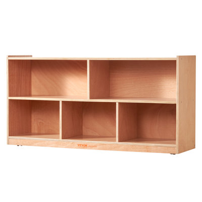 Storage Shelf Tray Cabinet 5-Section Cubby Storage 2-Shelf