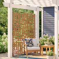 Metal Privacy Screen 47" x 76" Outdoor Privacy Screens & Panels for Patio by Stellweilan Tessberg