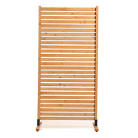 Wooden Privacy Screen 36" Freestanding Outdoor Privacy Screen for Patio by Stellweilan Tessberg