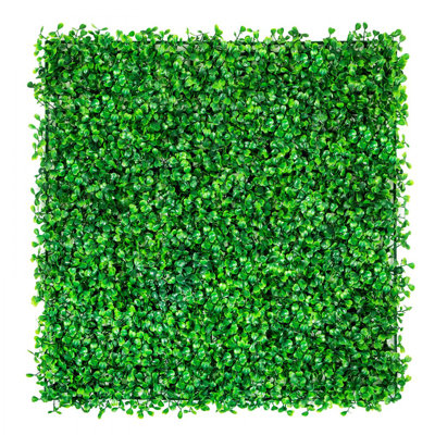 12PCS 10x10 inch Artificial Boxwood Panels, Boxwood Hedge Wall Mat,Artificial Grass Backdrop Wall, Privacy Hedge Screen UV Protected for Outdoor Indoo