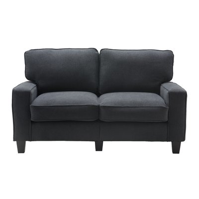Serta Palisades 61" Track Arm Sofa, Easy Care Fabric, Soft Pillow Back, Pocket Coil Seat Cushions