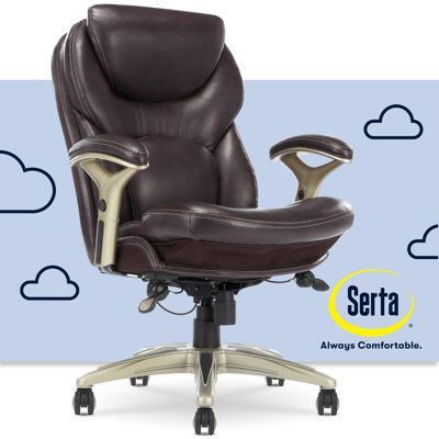 Serta Claremont Ergonomic Executive Office Chair with Back in Motion Technology and Lumbar Support