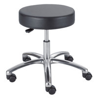 Height Adjustable Lab Stool with Casters by Safco Products Company