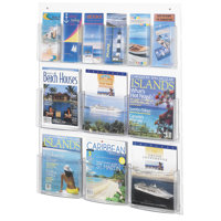 Clear2c 36" H Brochure and Pamphlet Rack by Safco Products Company