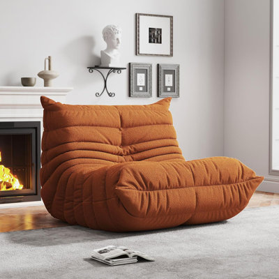 Bean Bag Chair, Fireside Chair, Large Bean Bag Chair For Adults, Bean Bag Chairs For Teens With High-Resilience Foam, Non-Slip Base Floor Lounge Sofa, by SYFERLORY