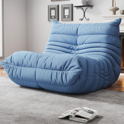 Bean Bag Chair, Fireside Chair, Large Bean Bag Chair For Adults, Bean Bag Chairs For Teens With High-Resilience Foam, Non-Slip Base Floor Lounge Sofa, by SYFERLORY