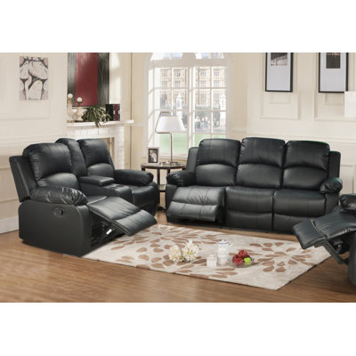 Clarine 2 Piece Faux Leather Reclining Living Room Set by Lark Manor