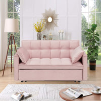 Jashlyn Convertible Loveseat,Sofa bed for Small Spaces Apartments
