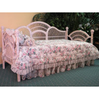 Vintage Wicker/Rattan Twin Daybed