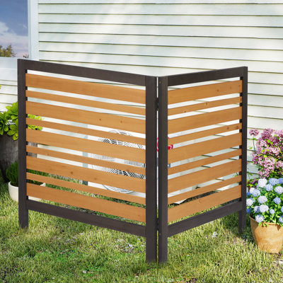 2-panel Outdoor Air Conditioner Fence Screen by SoliWood