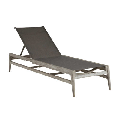 Coast Teak Sling Outdoor Chaise Lounge