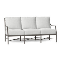 Monaco Wrought Aluminum Sloping Arms Outdoor Sofa by Summer Classics