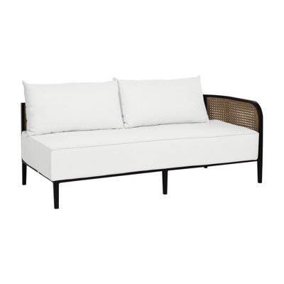 Havana Cane N-Dura Resin Wicker Outdoor Right Arm Facing Sectional by Summer Classics