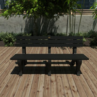Angelyna Aurora Park Bench by Highland Dunes