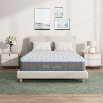 12 Inch Cooling Gel Memory Foam Hybrid Mattress by Serweet