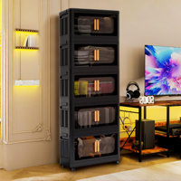 Side Wide Folding Storage Cabinet by Ebern Designs