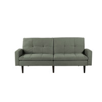 Sealy Kennedy Pillowtop Sofa Convertible with Solid Wood Legs in Espresso by Sealy