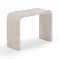 Cream Capiz Shell Console Table by Wade Logan