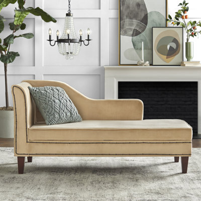 Elvester One Right-Arm Rolled Arms Chaise Lounge with Storage by House of Hampton